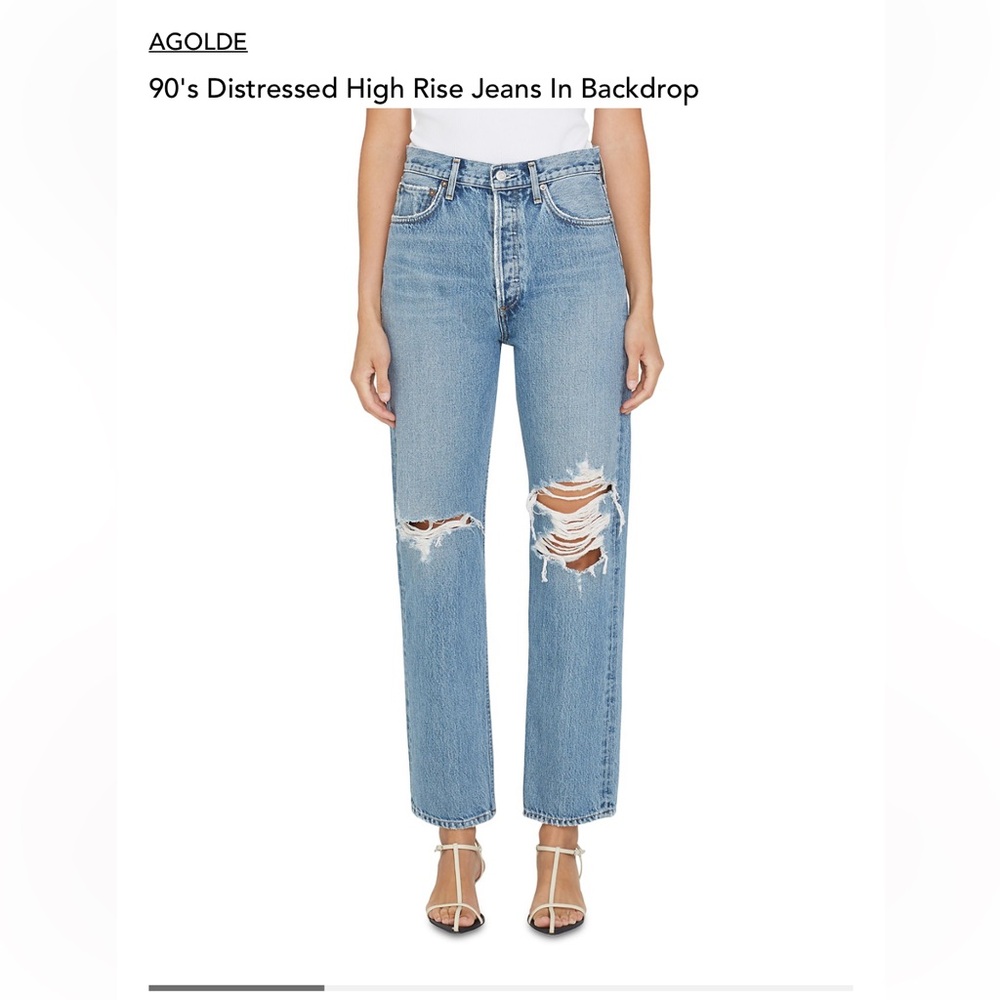 Agolde 90s distressed jeans size 24